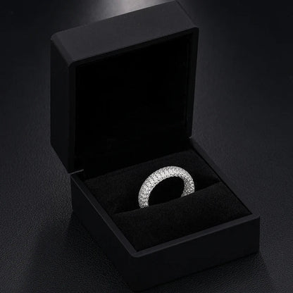 S925 Moissanite Eternity Diamond Band Ring