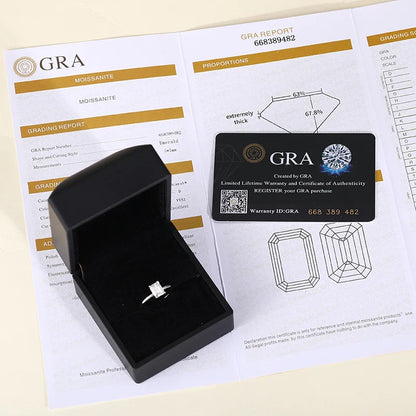 Women's S925 Moissanite Single Diamond Ring