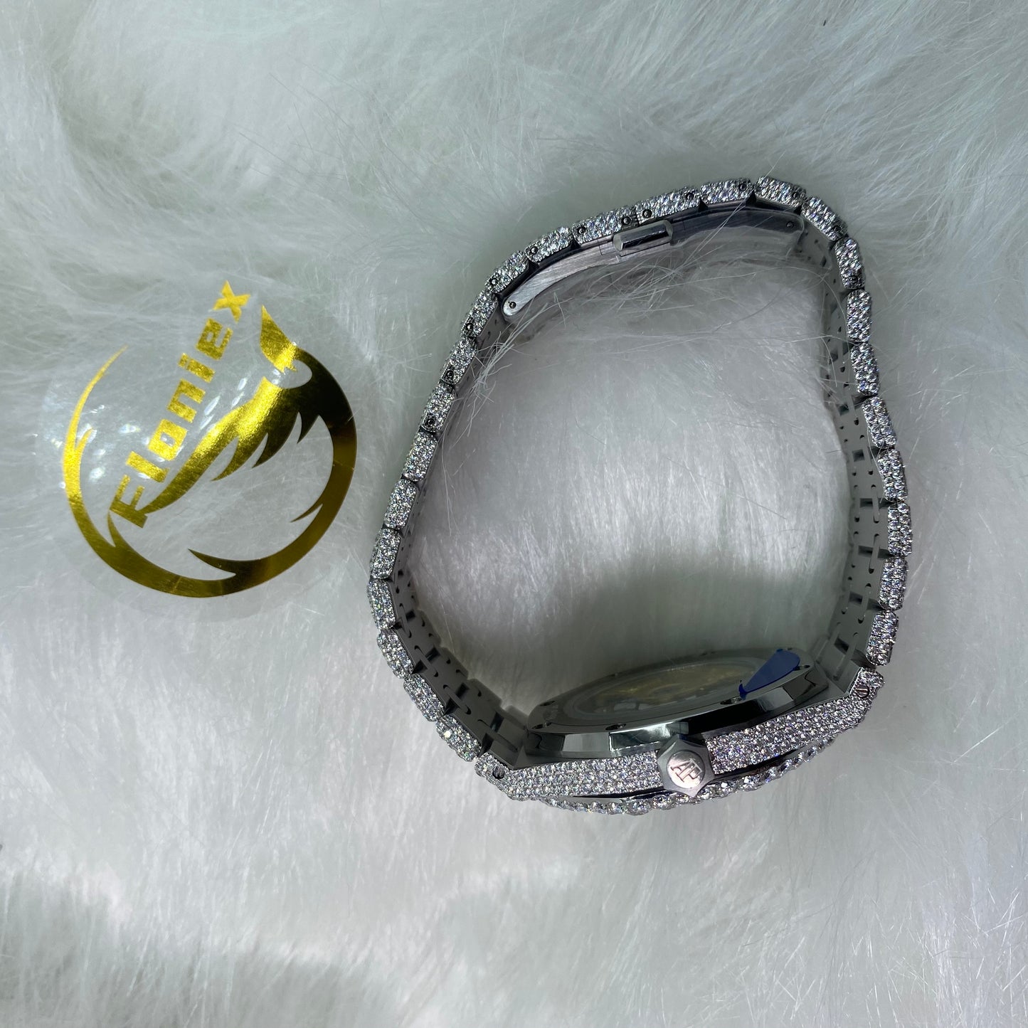 AUDEMARS PIGUET ROYAL OAK MOISSANITE – FULL ICED SKELETON DIAL