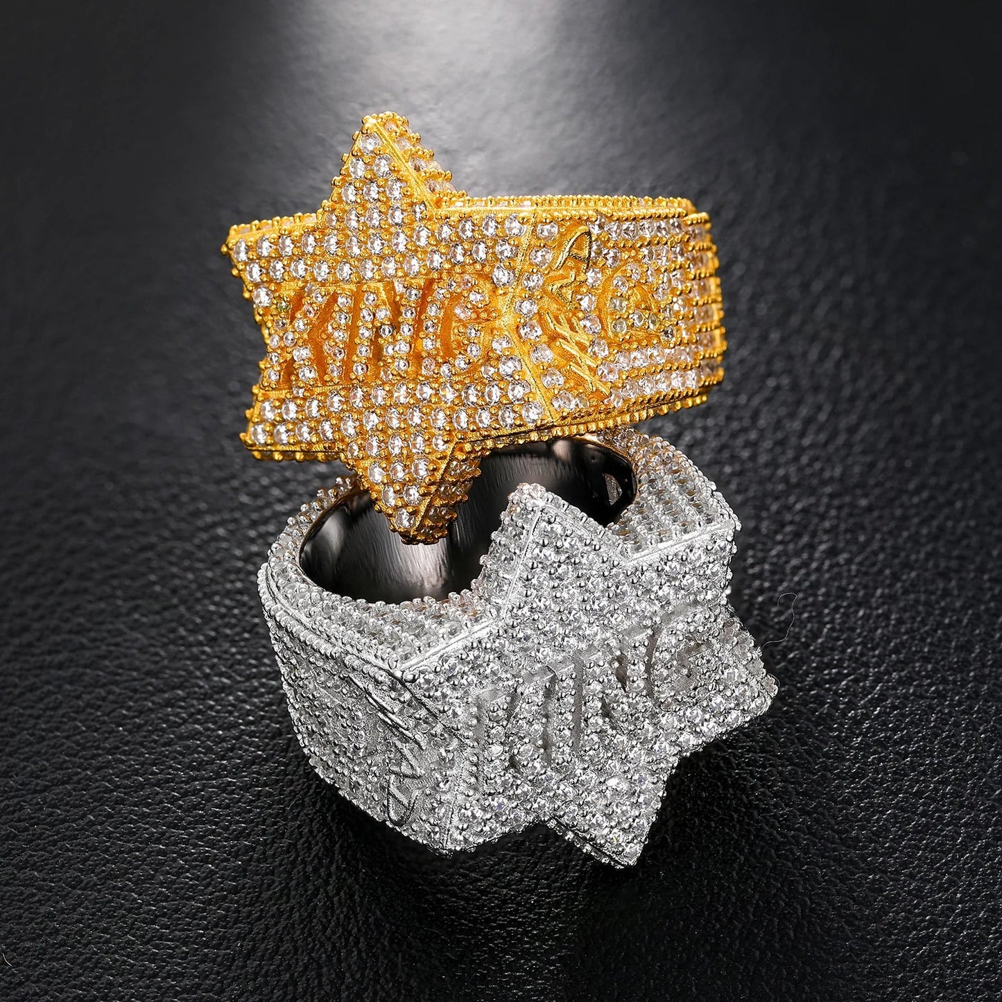 S925 Moissanite 'King' Five Star Ring