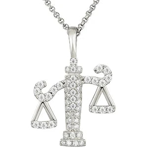 S925 Moissanite Weight Scale Pendant
