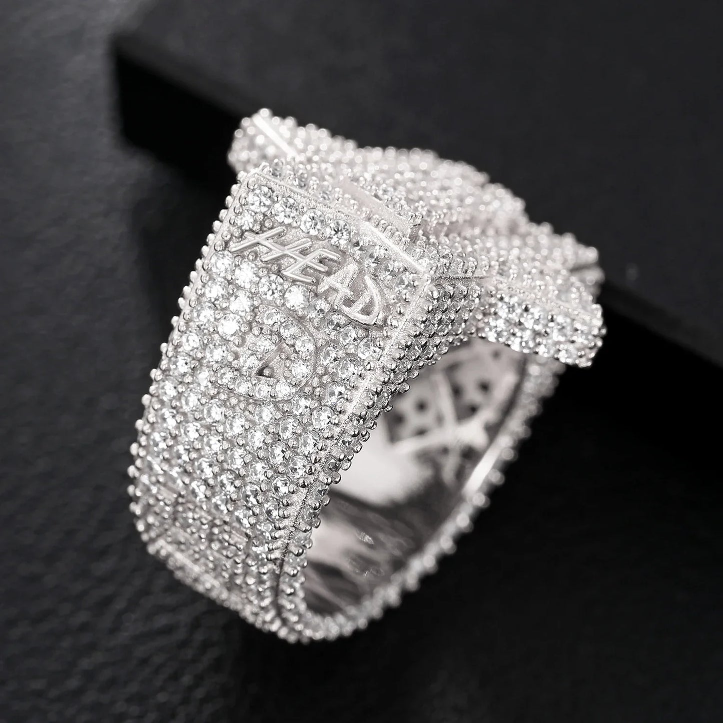 S925 Moissanite 'King' Five Star Ring