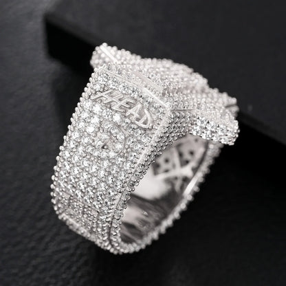 S925 Moissanite 'King' Five Star Ring