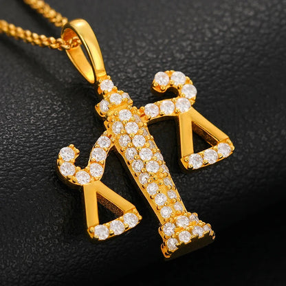 S925 Moissanite Weight Scale Pendant