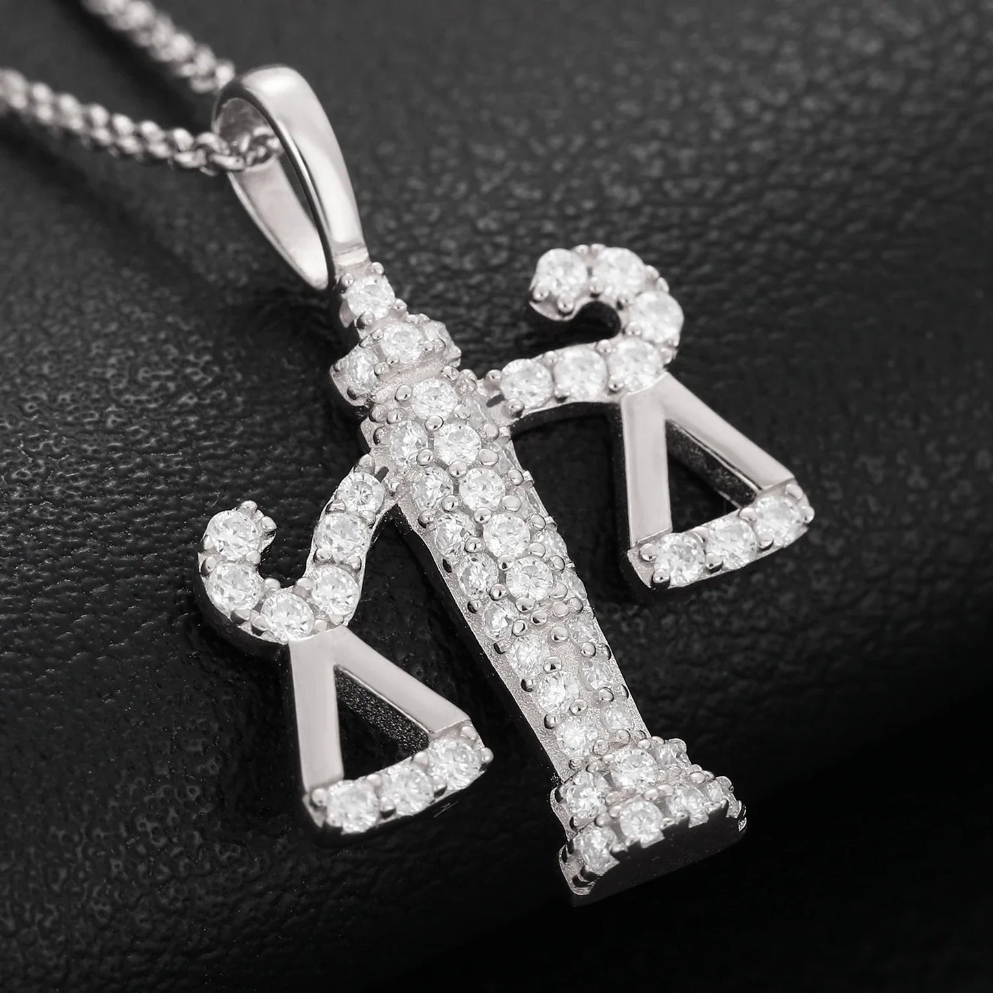 S925 Moissanite Weight Scale Pendant