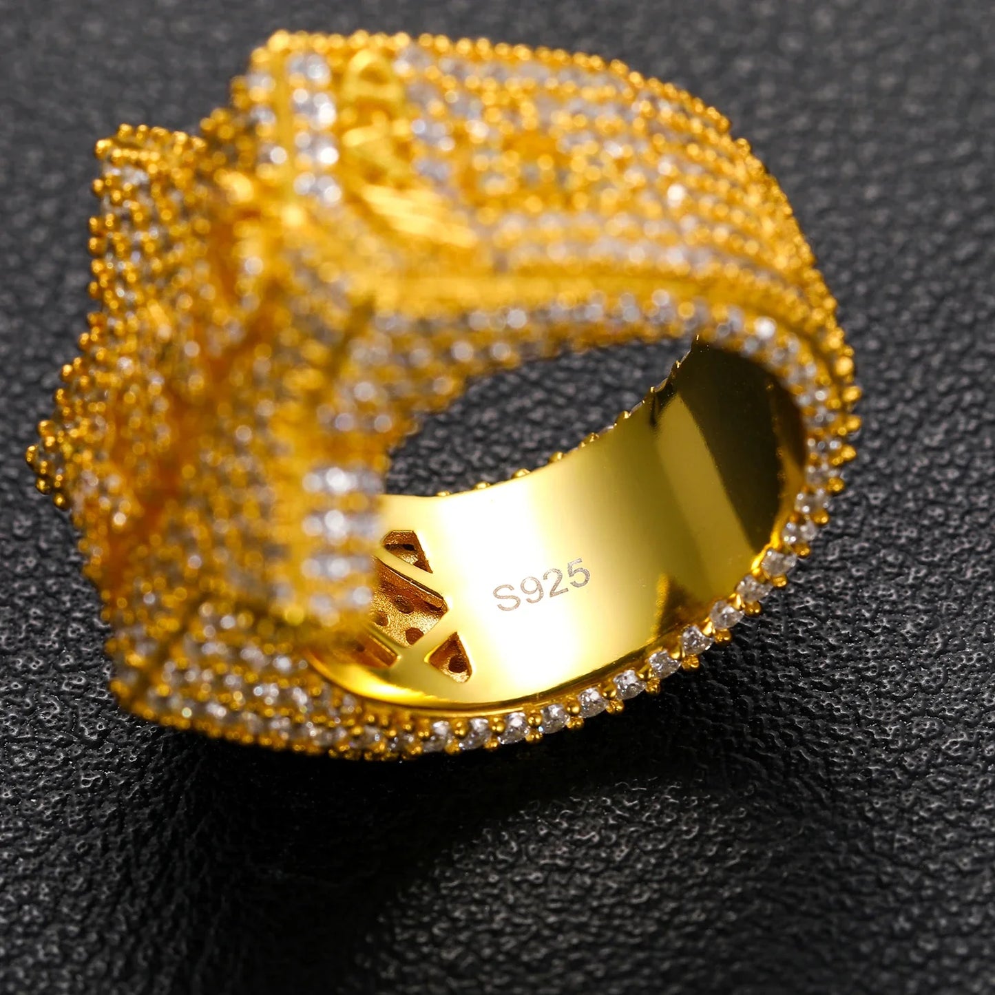 S925 Moissanite 'King' Five Star Ring