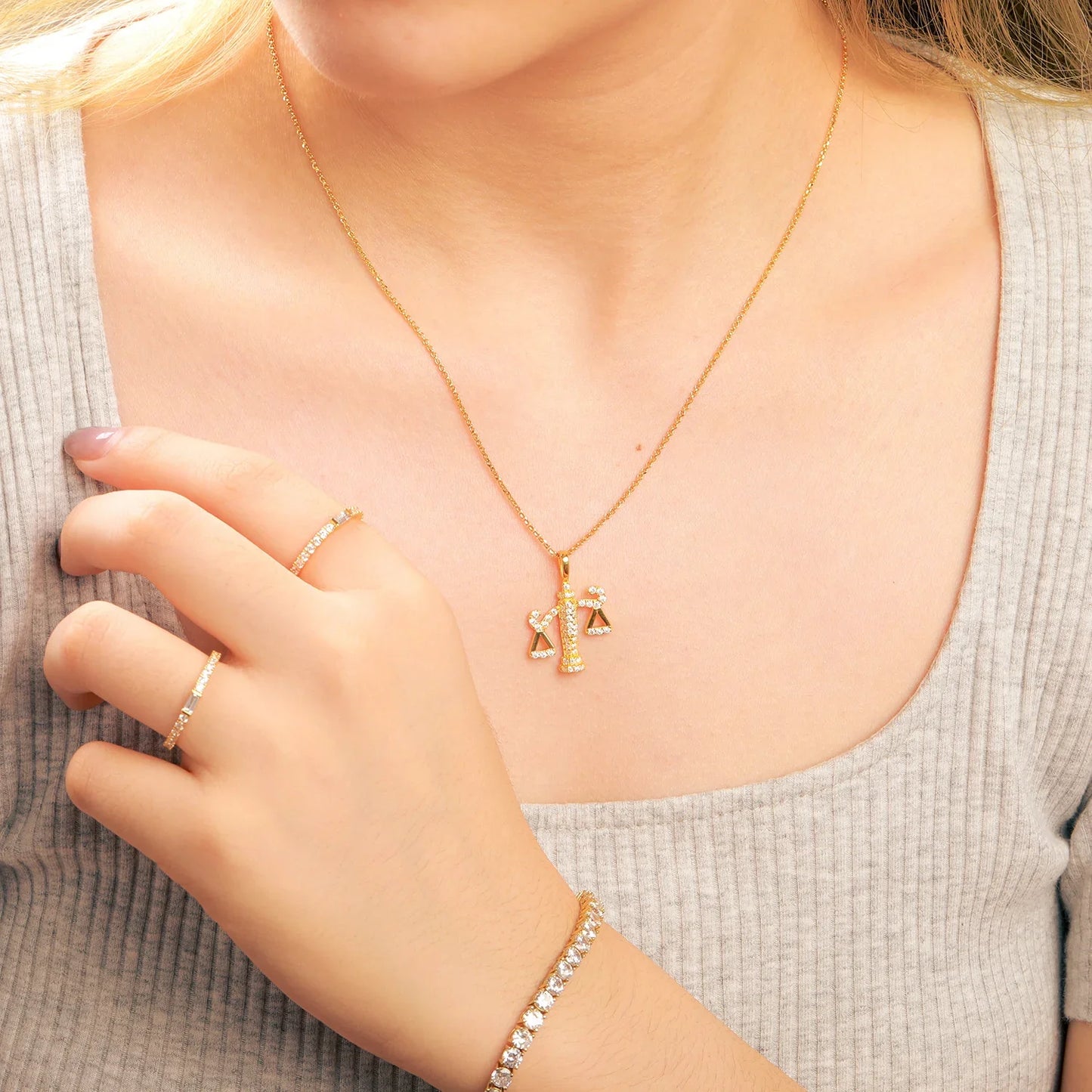 S925 Moissanite Weight Scale Pendant