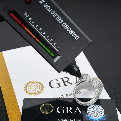 S925 Moissanite Layered Heart Ring