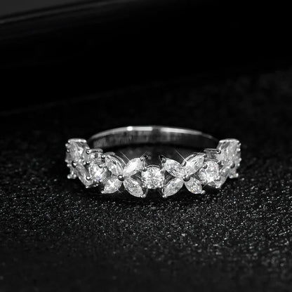 Women's S925 Moissanite Butterfly Link Ring