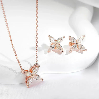 Women's S925 Moissanite Diamond Jasmine Pendant