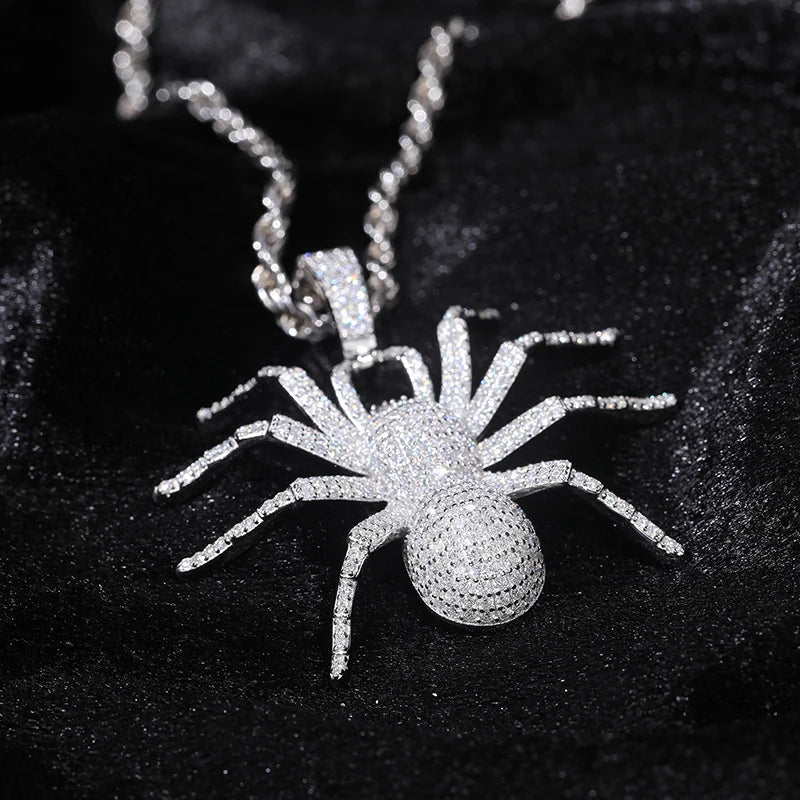 S925 Moissanite Spider Diamond Pendant