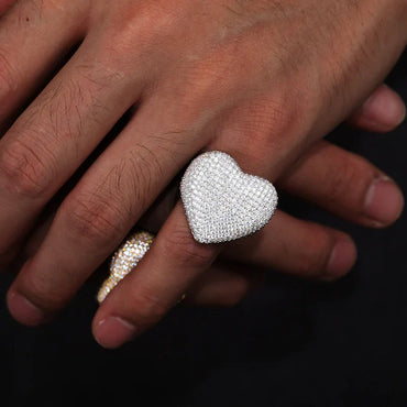 S925 Moissanite Heart Ring
