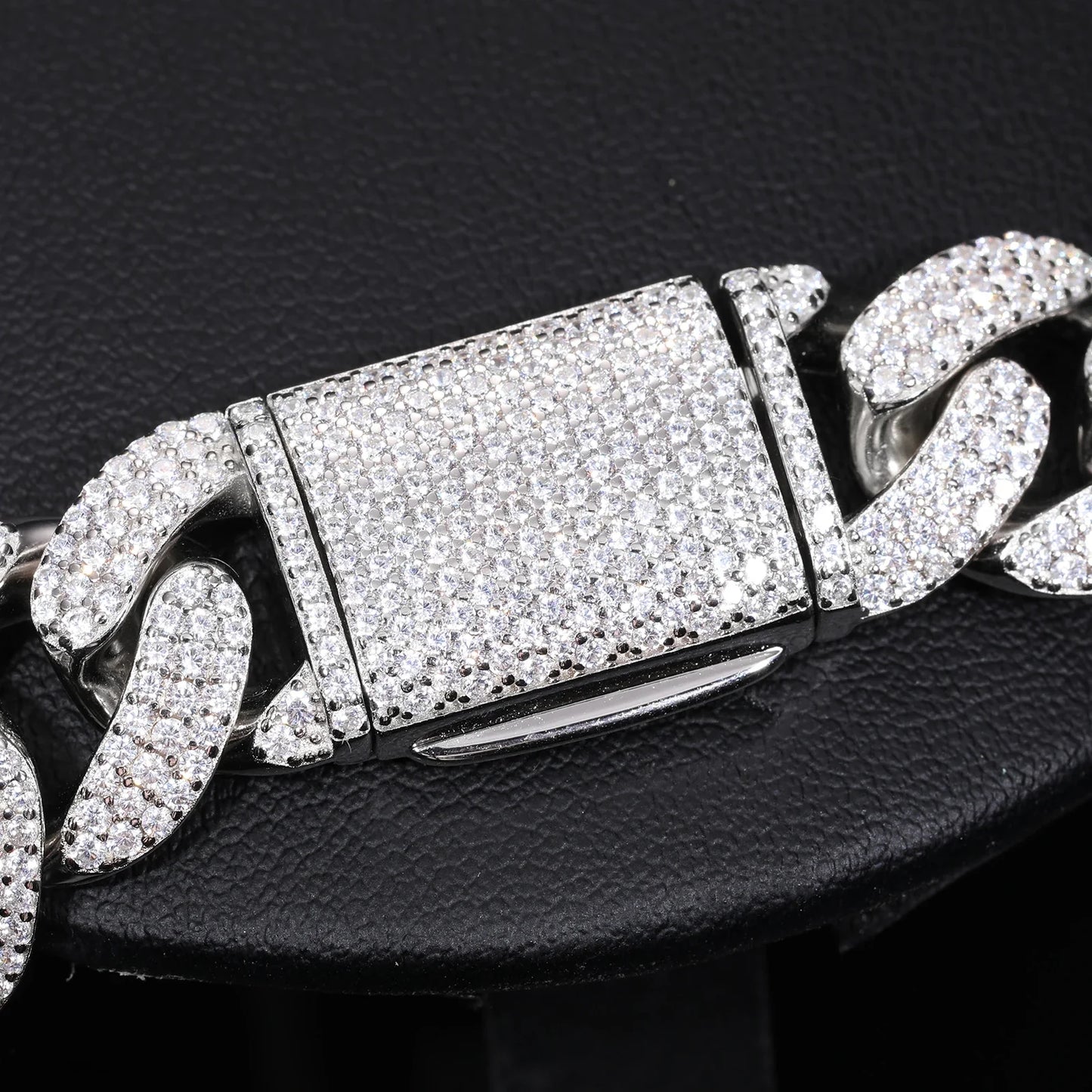 8-20mm S925 Moissanite Cuban Bracelet