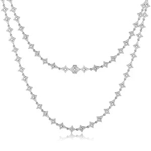 S925 VVS MOISSANITE STAR LINK NECKLACE