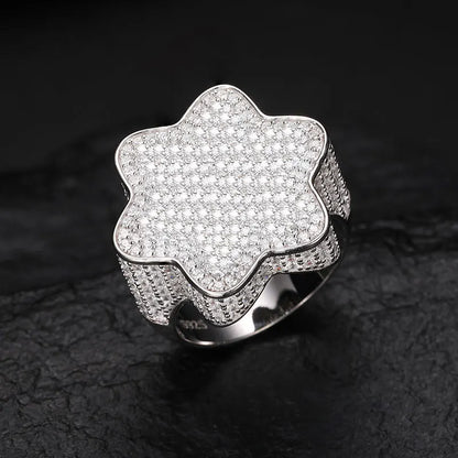 S925 Moissanite Curvaceous Diamond Ring