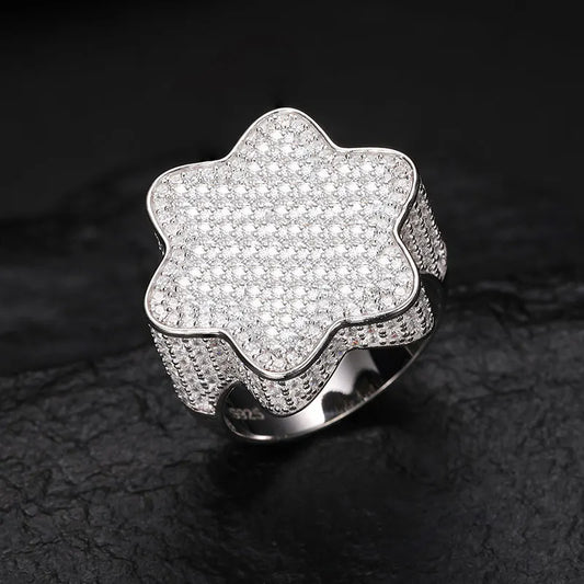 S925 Moissanite Curvaceous Diamond Ring