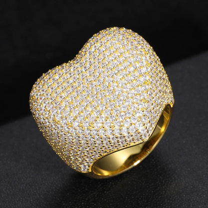 S925 Moissanite Heart Ring