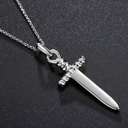 S925 Moissanite Vintage Sword Pendant