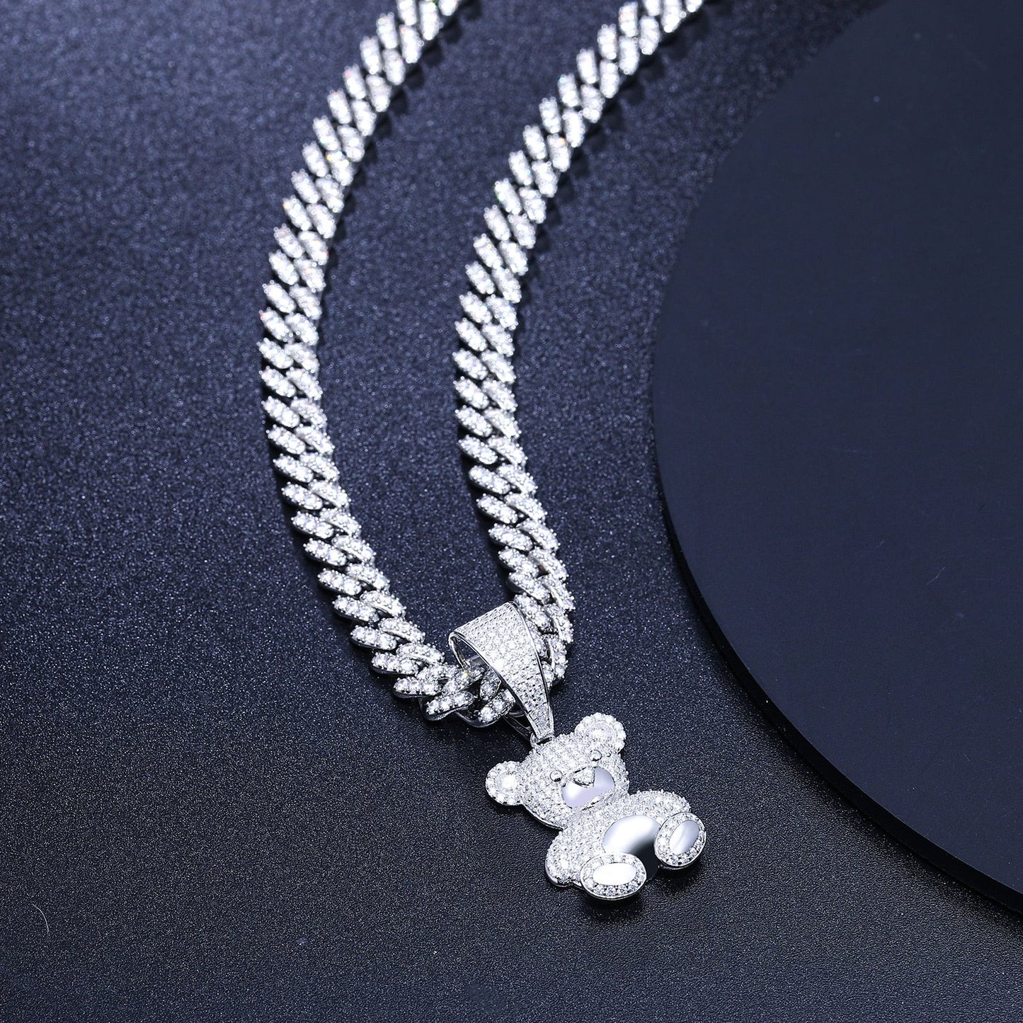 VVS Moissanite Aurora Bear Pendant