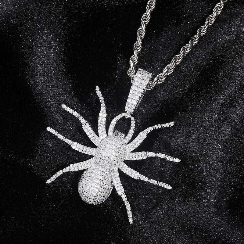 S925 Moissanite Spider Diamond Pendant