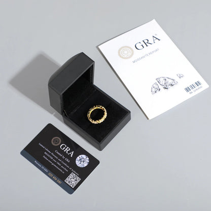 S925 Cross Infinity Tennis Ring - Gold/White Gold