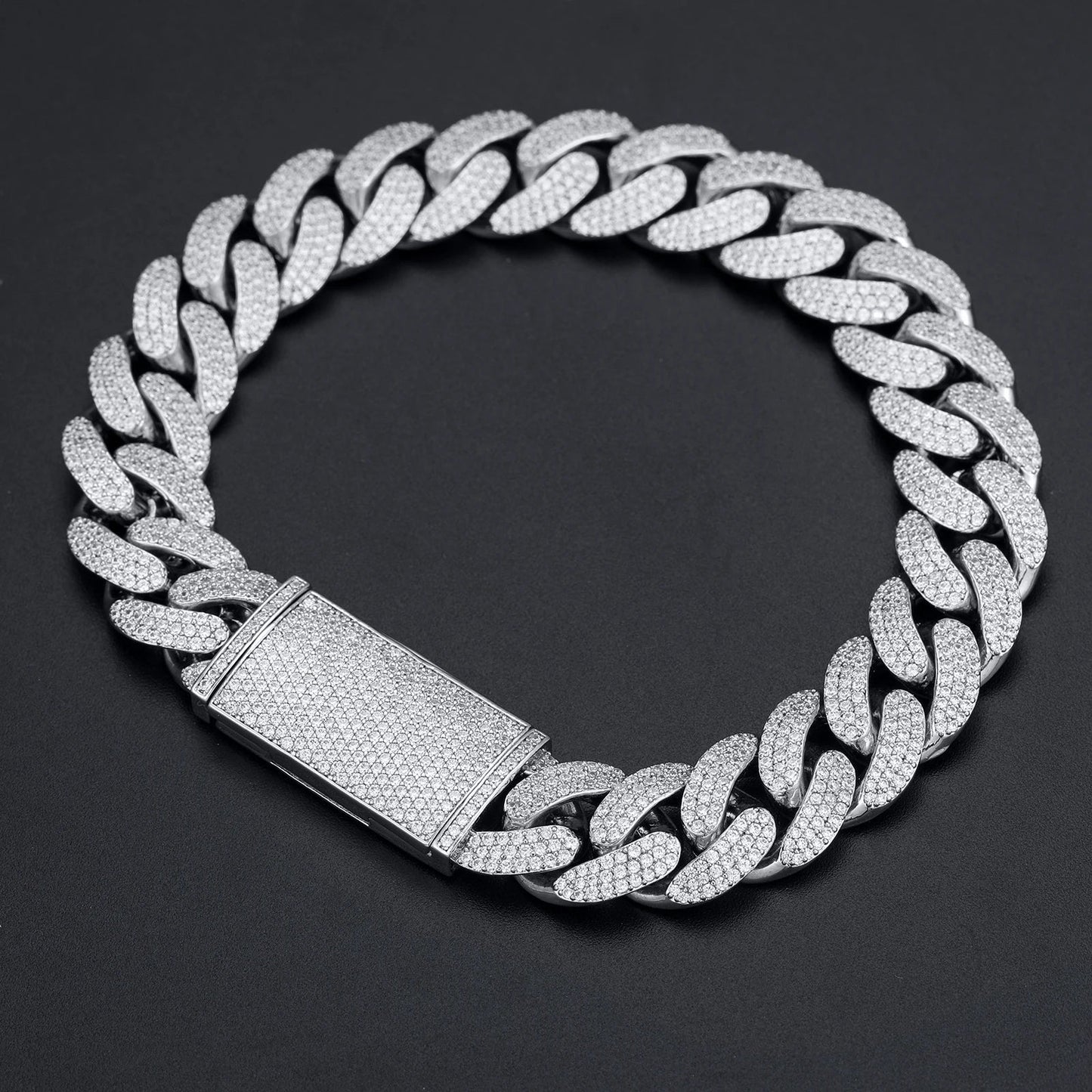 8-20MM S925 MOISSANITE CUBAN NECKLACE