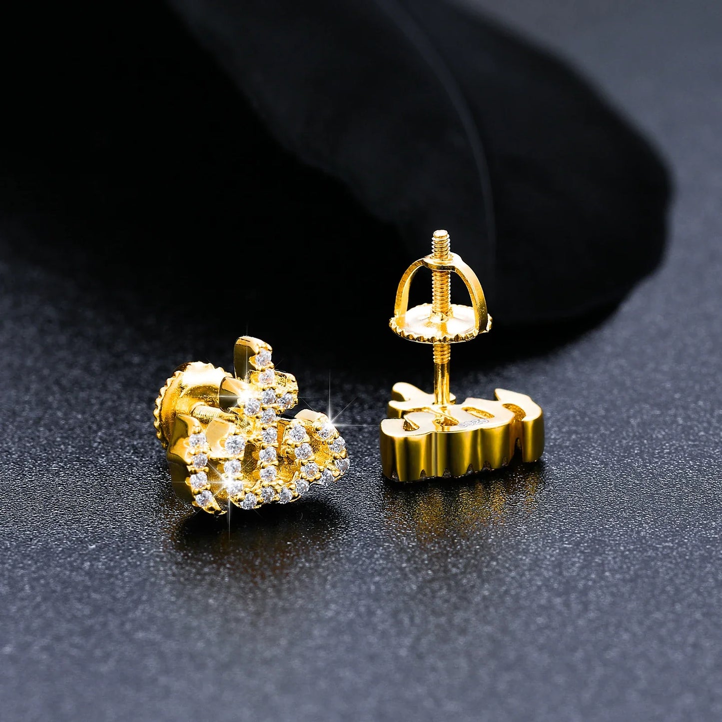 S925 Moissanite Allah Diamond Earrings