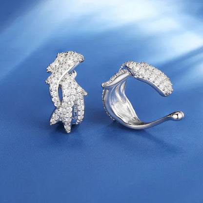 S925 Moissanite Crown Of Thorns Earrings