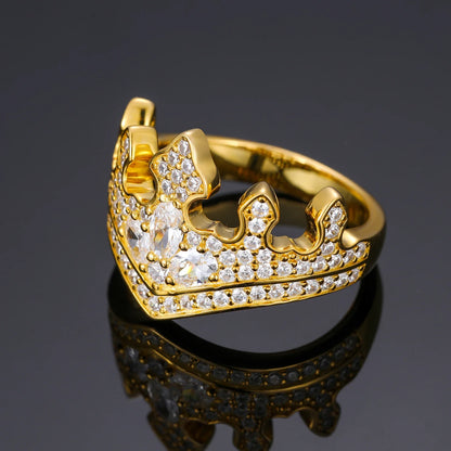 S925 Moissanite Diamond Crown Ring