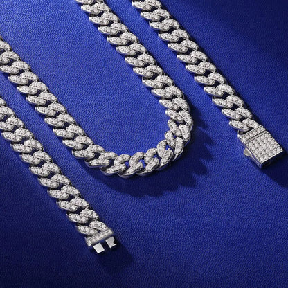 8MM VVS Moissanite Diamond Cuban Link (Passes Diamond Tester)