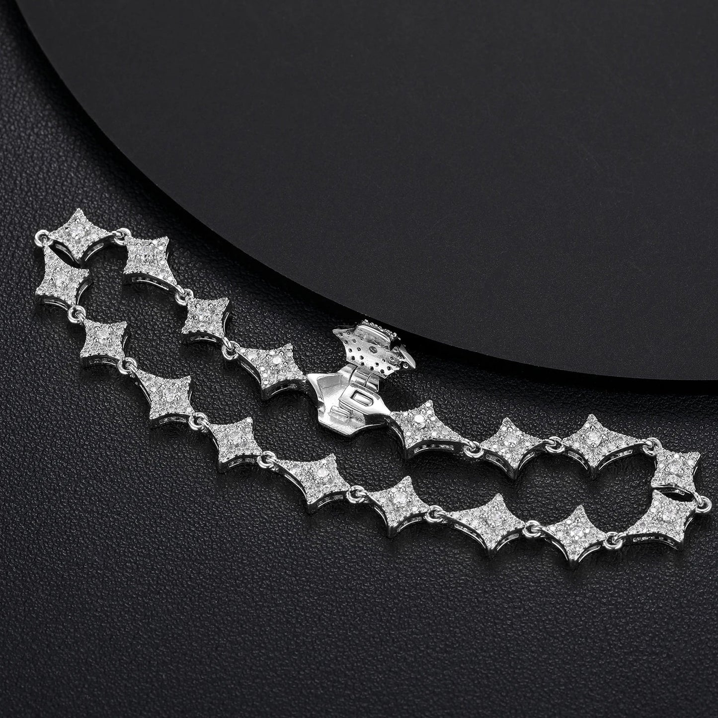 S925 VVS Moissanite Star Link Bracelet