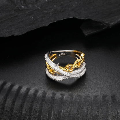 S925 Moissanite Thorn Link Chain Ring