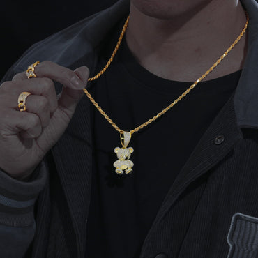 VVS Moissanite Aurora Bear Pendant