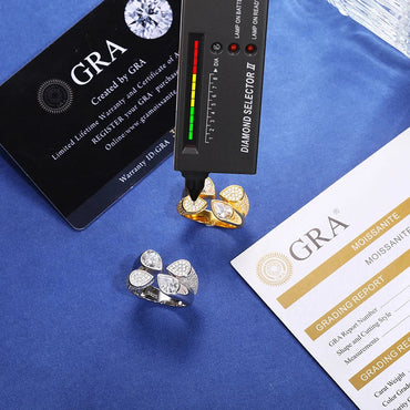S925 Moissanite Tear Drop Ring