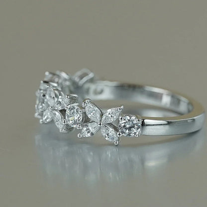 Women's S925 Moissanite Butterfly Link Ring