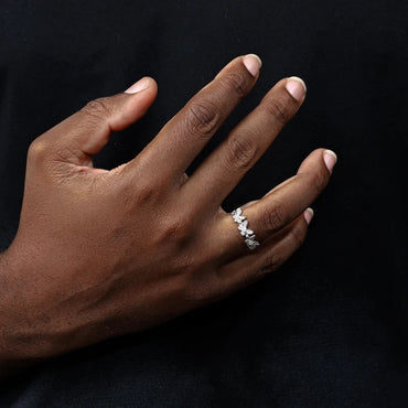 S925 Moissanite Open Cuff Butterfly Diamond Ring