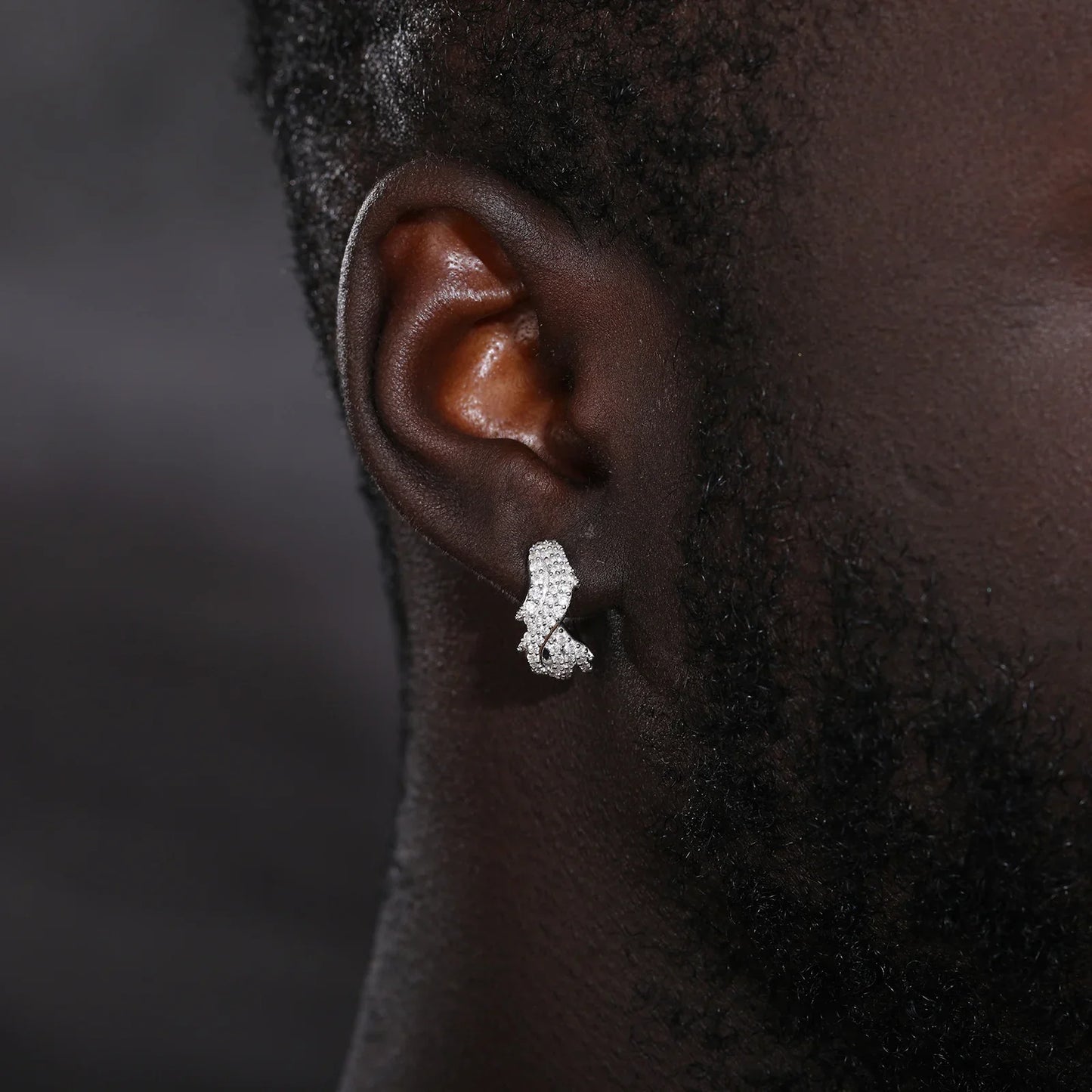 S925 Moissanite Crown Of Thorns Earrings