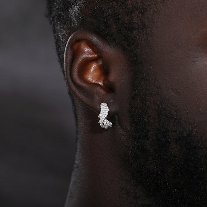 S925 Moissanite Crown Of Thorns Earrings