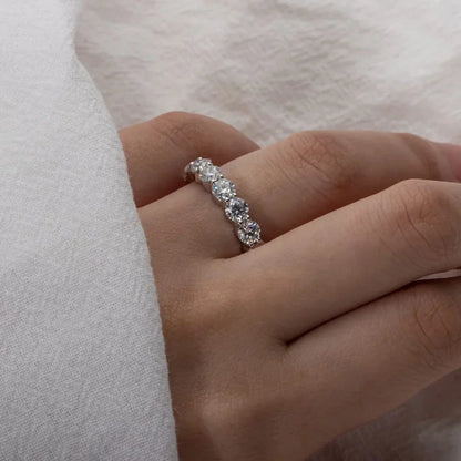 Women's S925 Moissanite Eternity Band Ring