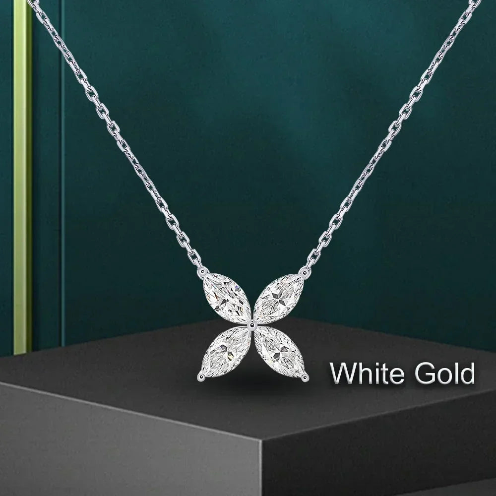 Women's S925 Moissanite Diamond Jasmine Pendant