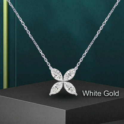 Women's S925 Moissanite Diamond Jasmine Pendant