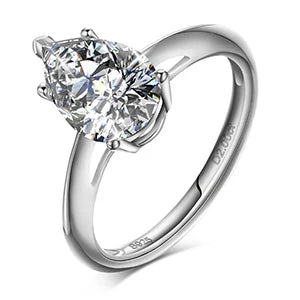 S925 Moissanite Pear Cut Diamond Ring