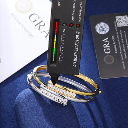 Diamond-Accented Cuff Bracelet - 10mm