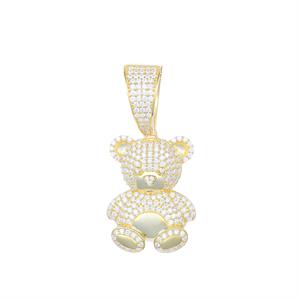 VVS Moissanite Aurora Bear Pendant