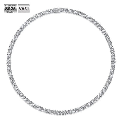 8MM VVS Moissanite Diamond Cuban Link (Passes Diamond Tester)