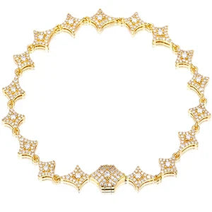 S925 VVS Moissanite Star Link Bracelet