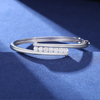Diamond-Accented Cuff Bracelet - 10mm