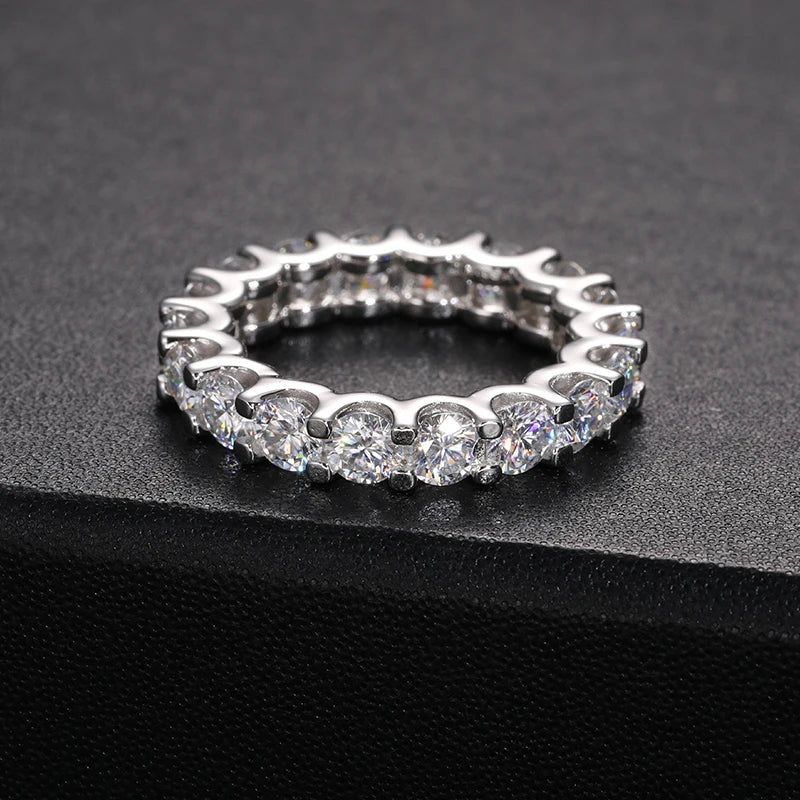 3mm S925 Moissanite Eternity Band Ring