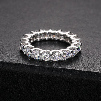 3mm S925 Moissanite Eternity Band Ring