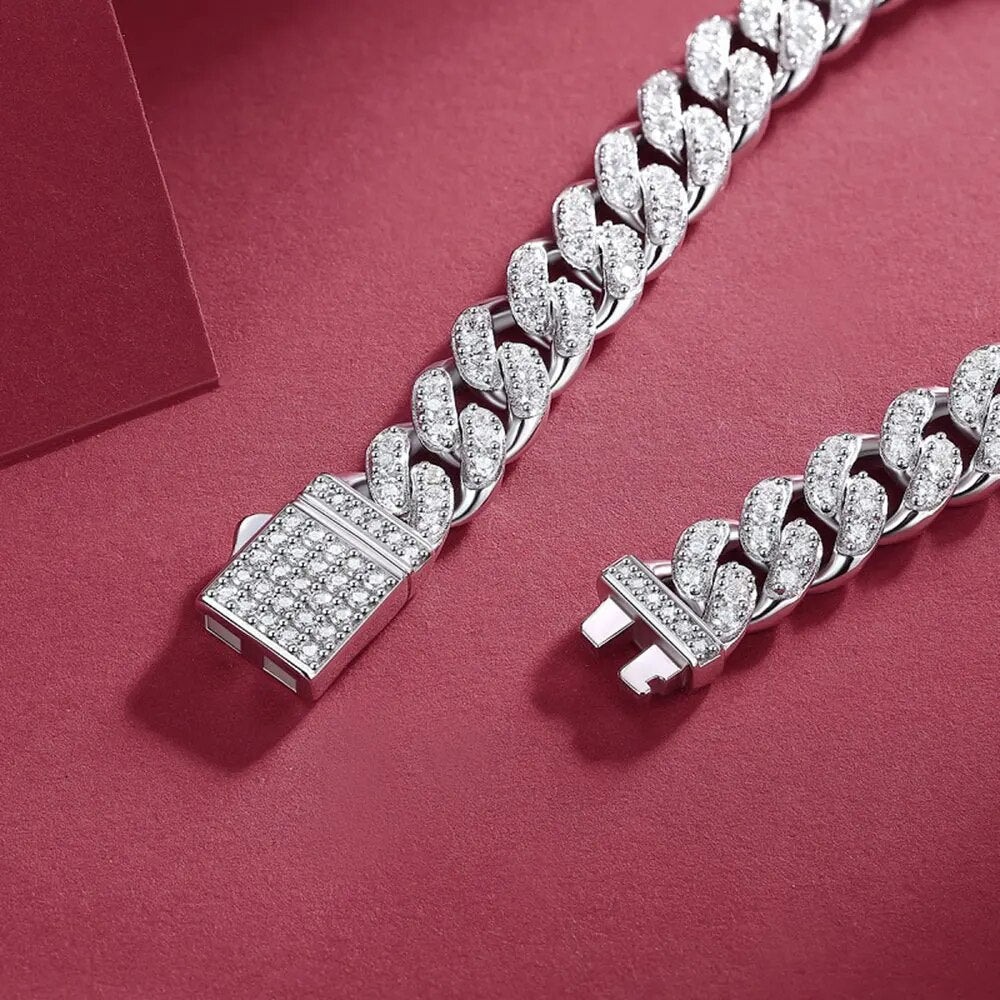 8MM VVS Moissanite Diamond Cuban Link (Passes Diamond Tester)